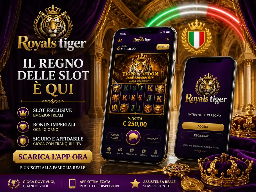 RoyalsTiger app solo versione browser per iOS e Android