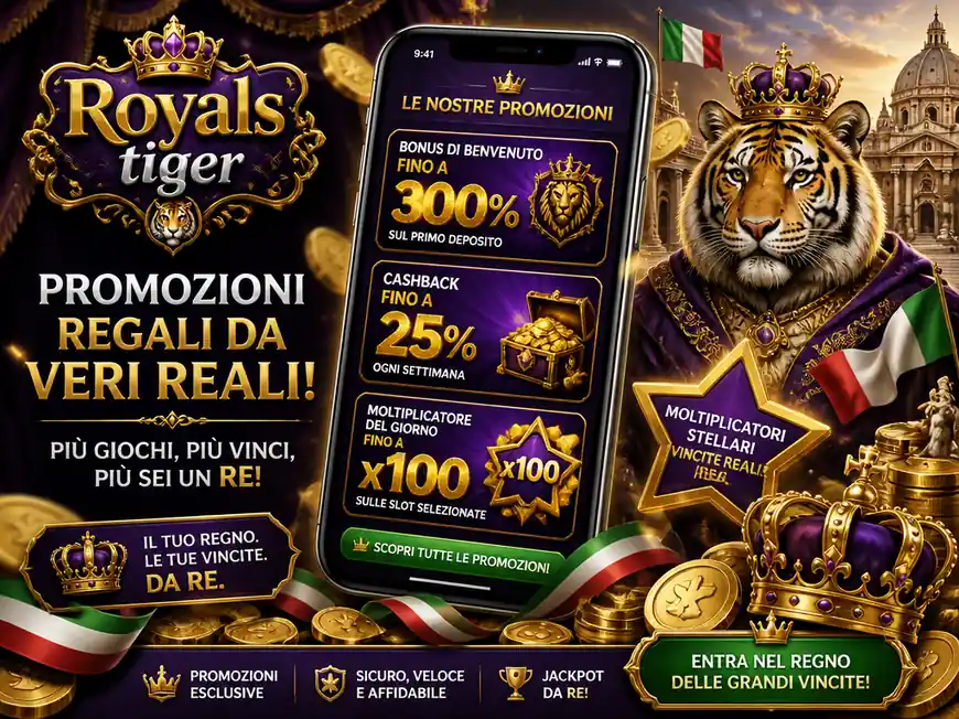 Royals Tiger bono tres depósitos 35x a 45x hasta 2000$